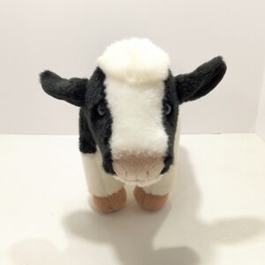 Aurora Miyoni Tots Cow Plush Stuffed Animal Toy Black White Holstein